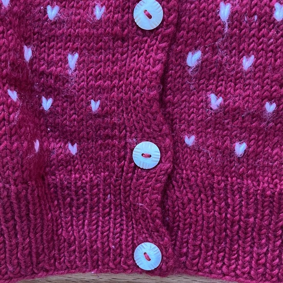 Gusto Ski motif Hand Knitted Cardigan, Size M 100% Pure Virgin Wool, Beautiful! - Picture 3 of 5